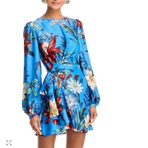 NWT - FARM Rio Surreal Flowers Faux Wrap Dress